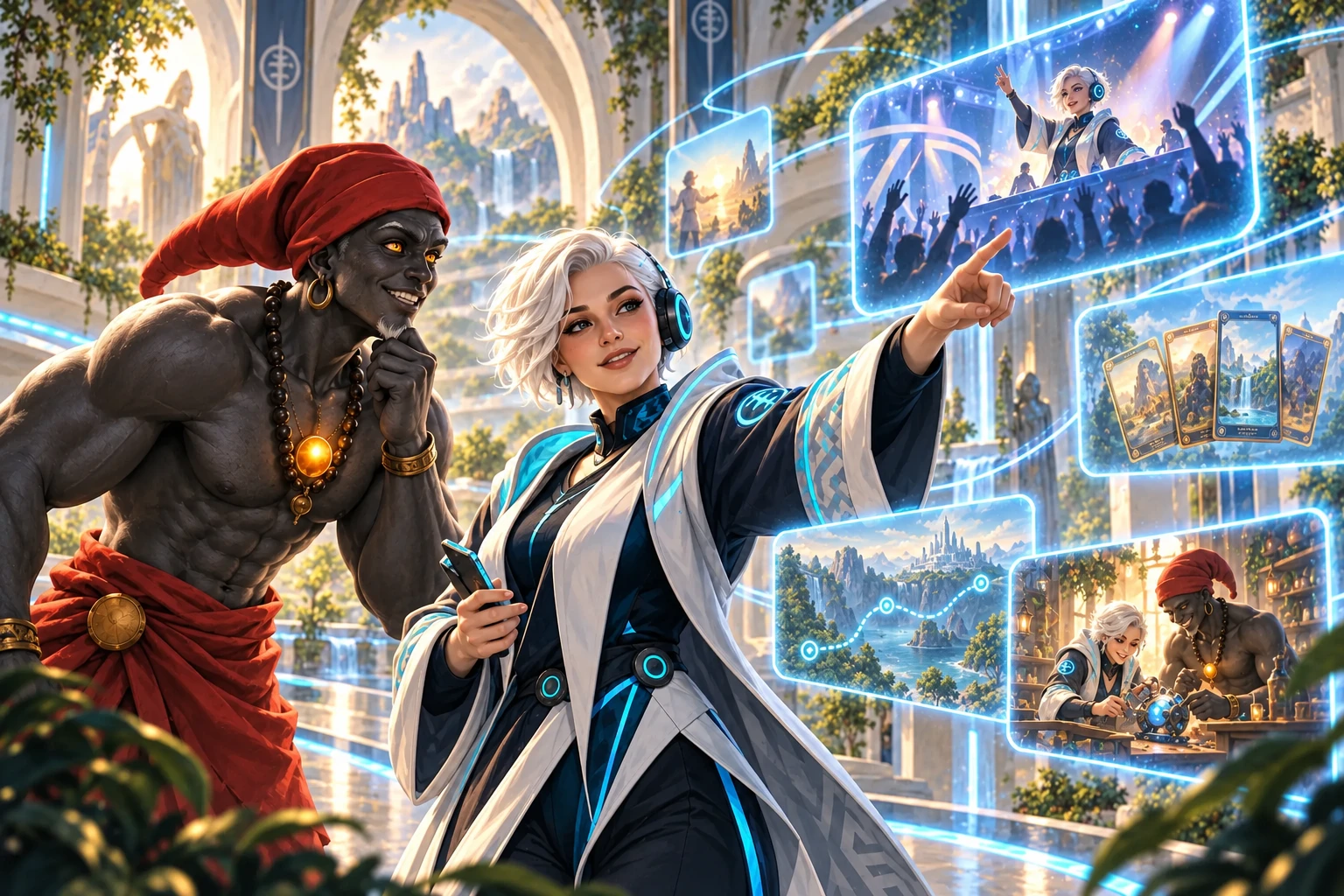 Releitura artística de um encontro de games da Alpha